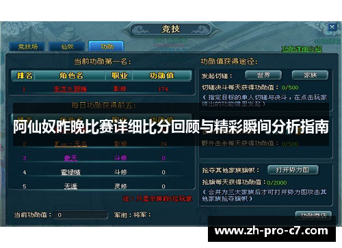 阿仙奴昨晚比赛详细比分回顾与精彩瞬间分析指南